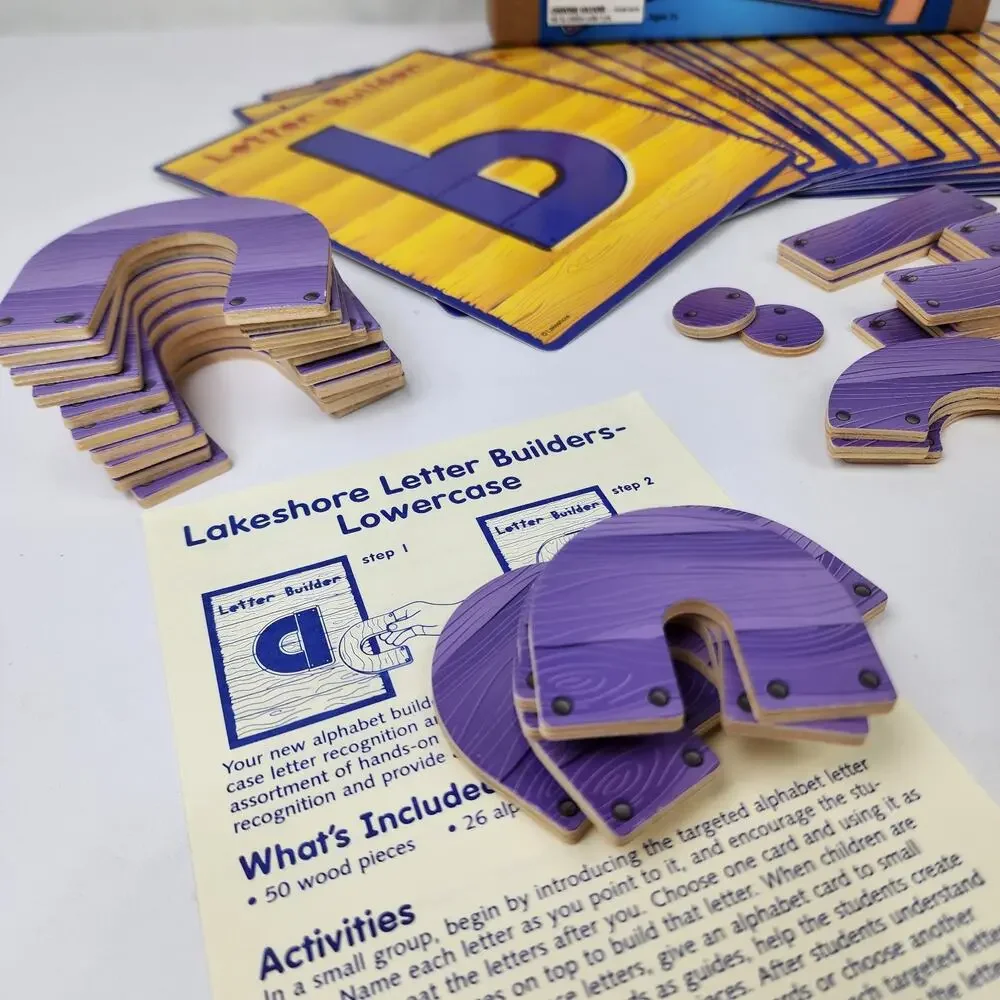 Lakeshore Letter Builders Lowercase Alphabet TT142 Educational Dexterity - Read